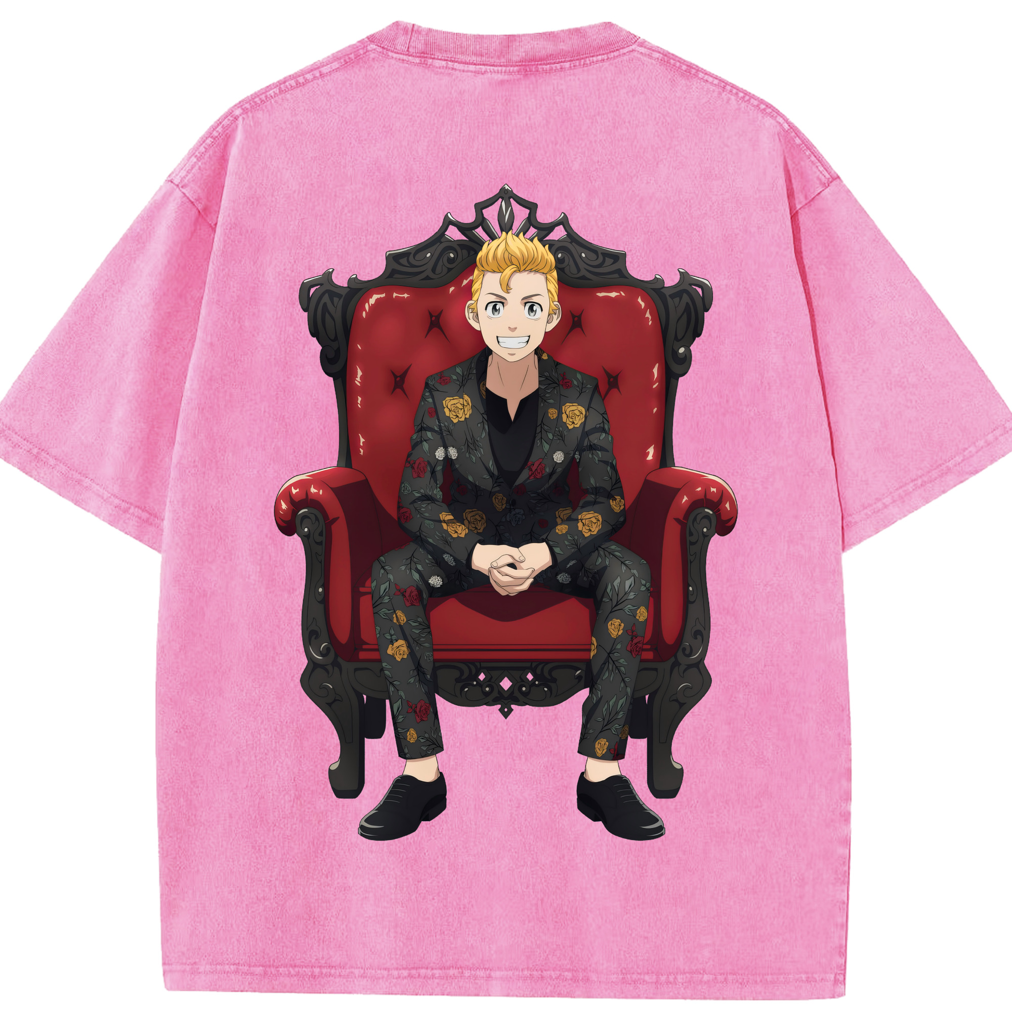 （画像用） 東京リベンジャーズ Tokyo Revengers 綿100% ヴィンテージ風 半袖Tシャツ（背面プリント）